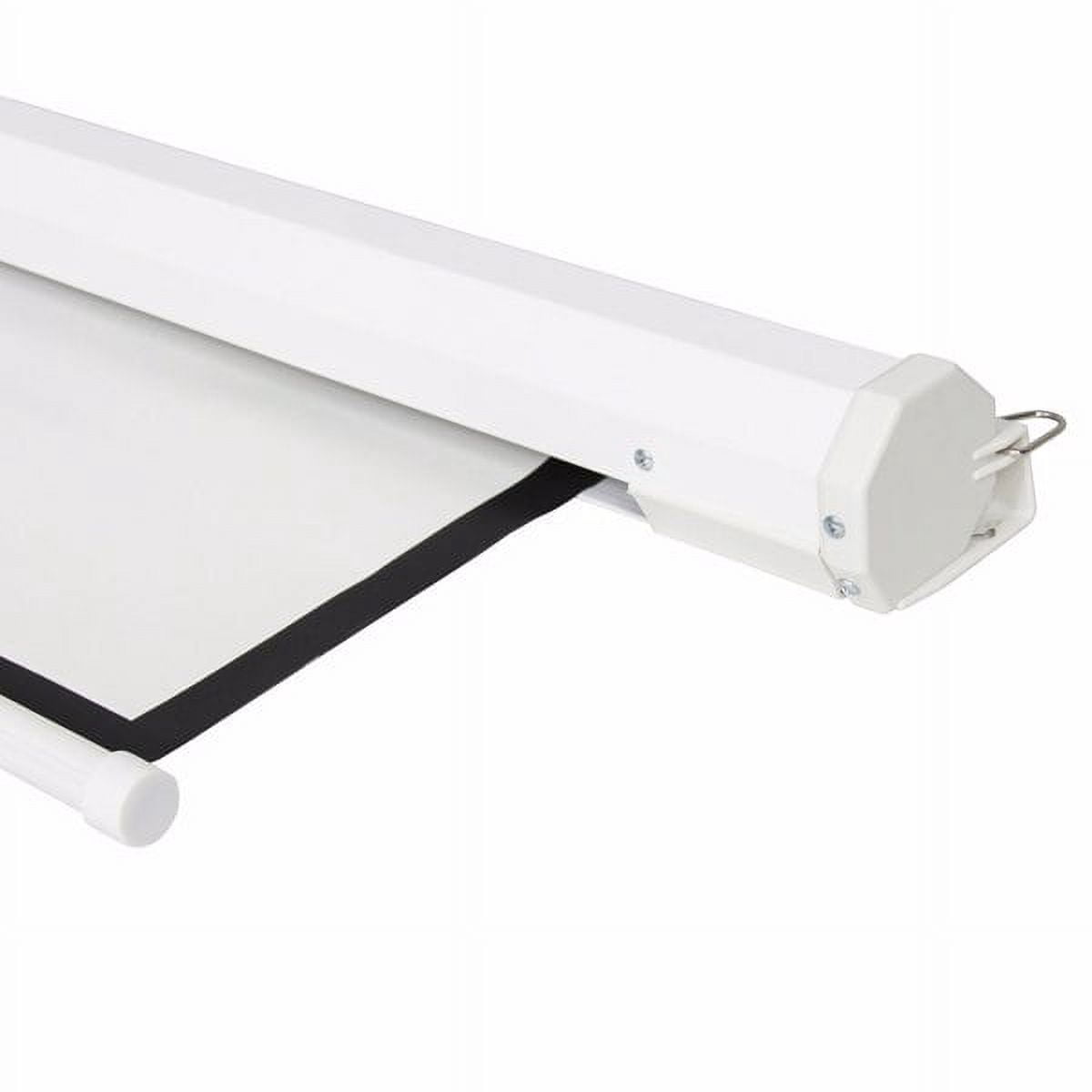100 Inch 4:3 Motorized Projector Screen - Matte White Retractable Screen with Silent Motor & Remote, Ceiling/Wall Dual Mount for Home Theater & Classroom