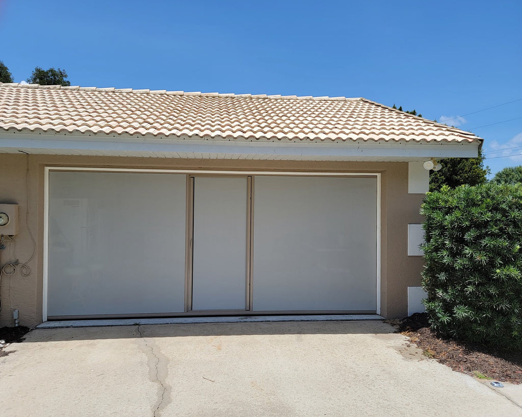 Lifestyle Screens Garage Door Screen 7'H with Standard Screen Material All Widths and All Colors 16'Wx7'H, Sandstone