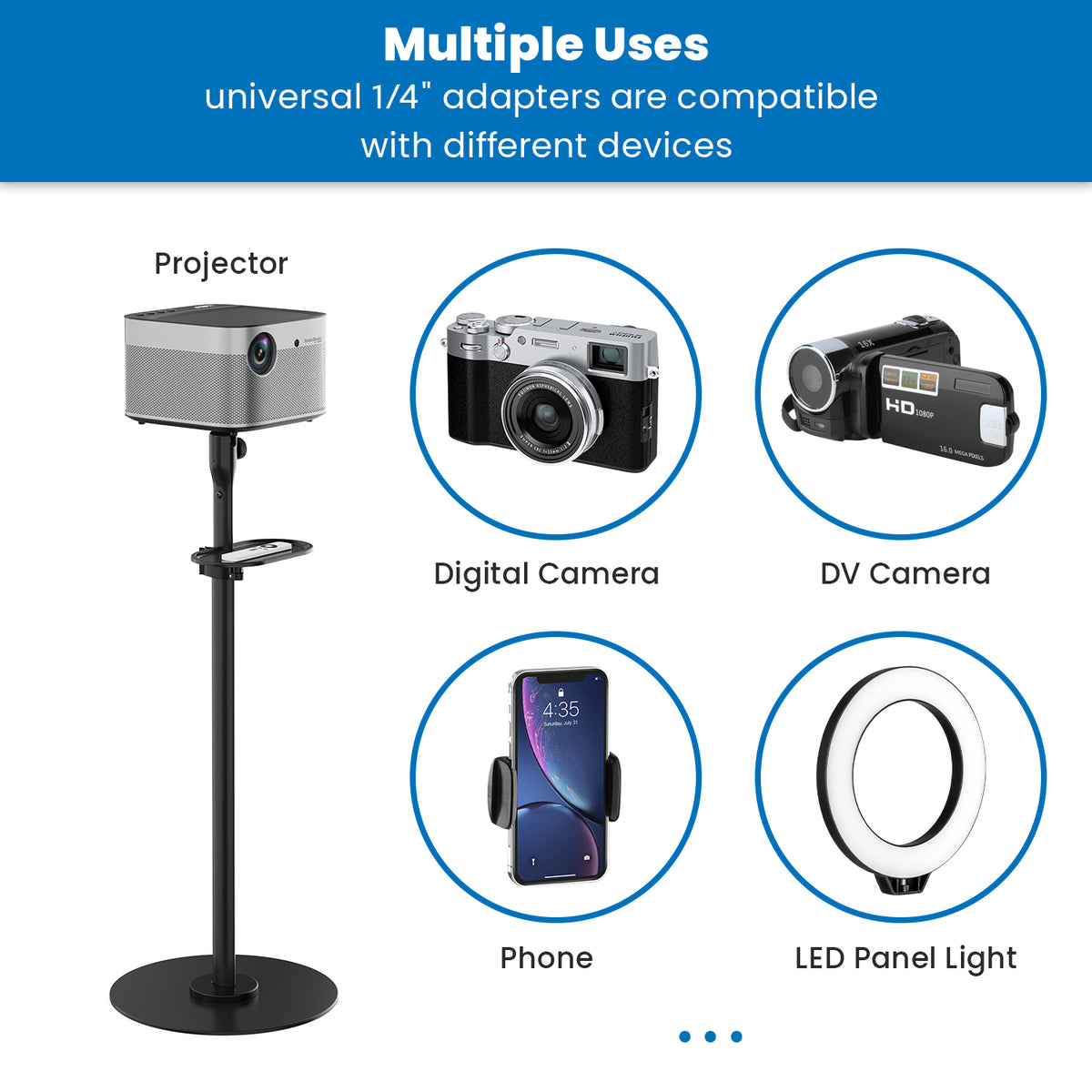 Mount-It! Dual Mount Option, Projector Stand