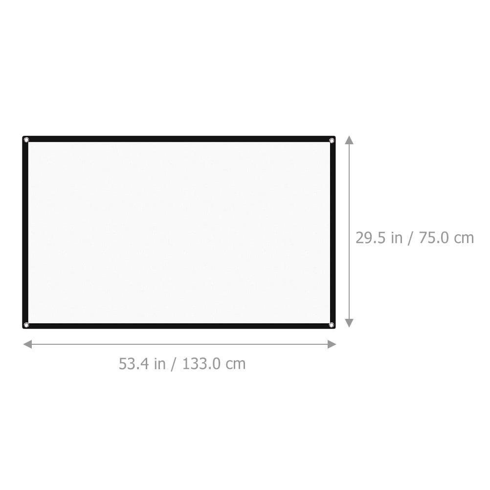 Raindrops Portable Foldable Projection Screen Cloth - Crease-Resistant, Ideal for Home Theater, Office, Classroom, and Outdoor Camping