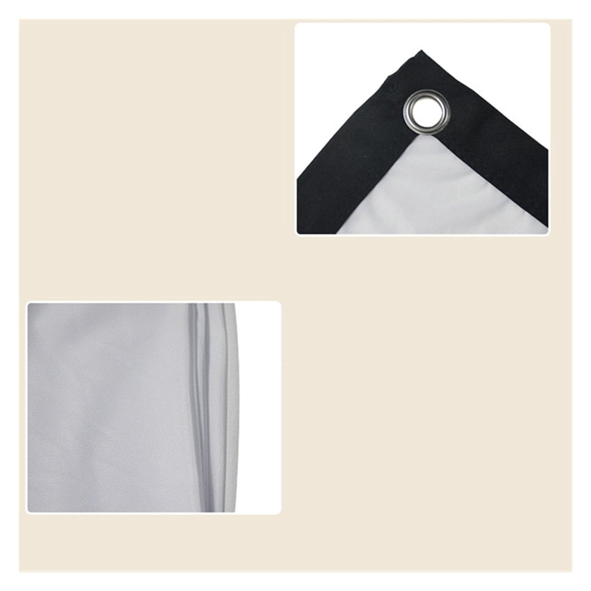 Outdoor Pull Down Projector Screen Folding Projection Screen Curtainn 100 120 150 Inches Easy To Assemble ,Wrinkle-Free