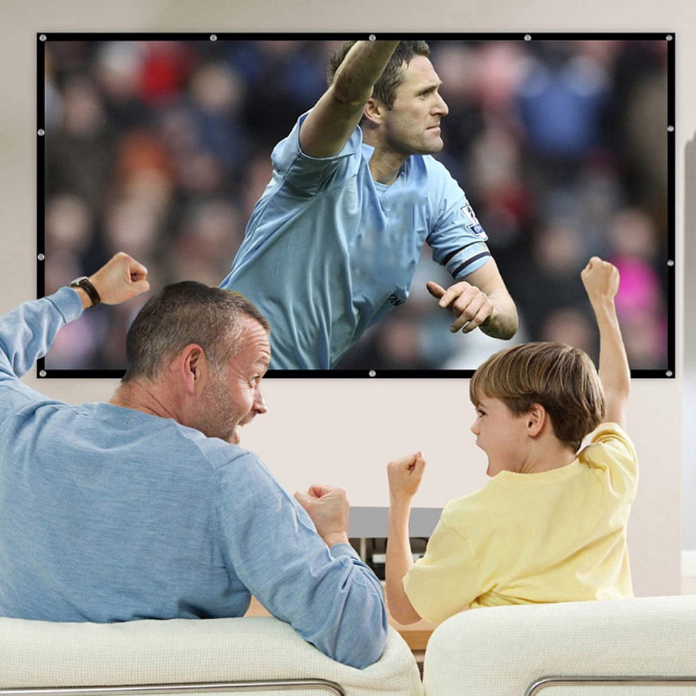 Pungan 60 Inch Portable Projector Screen, Lightweight and Easy Setup for Indoor and Outdoor Use, 53.15 x 29.92 Inches