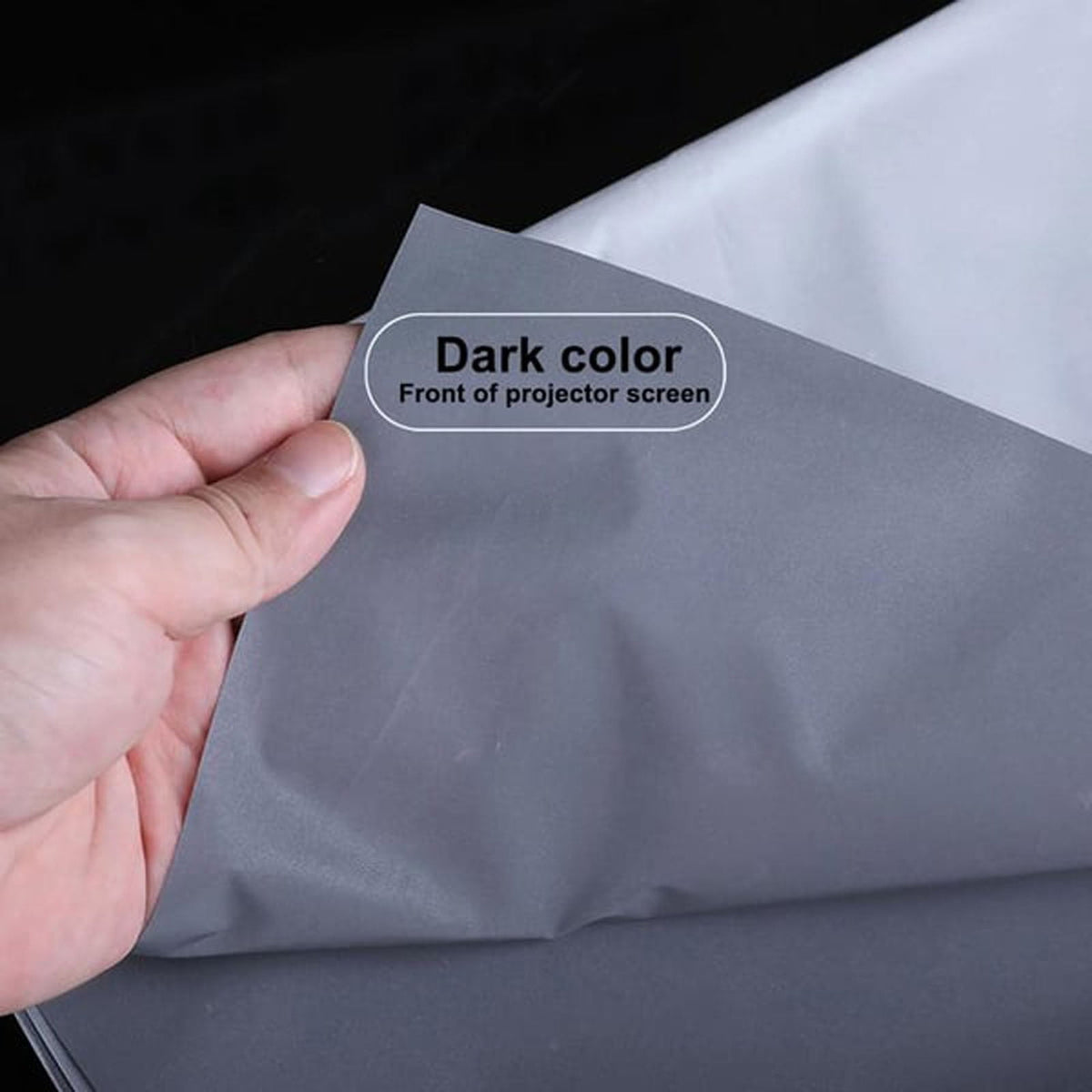 Grey Ambient Light Rejecting Projection Screen 4K Foldable Portable Anti-Glare Wall Mounted Display for Indoor Home Cinema Outdoor Movies 100 Inch