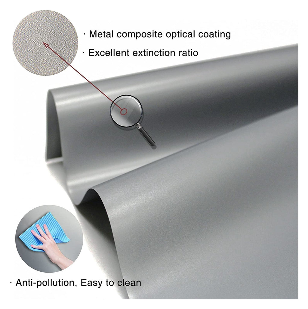 16:9 Metal Anti Light Curtain 100 120 133 150 Inches Home Outdoor Office Portable 3D HD Projection Screen ,Better Contrast and Color
