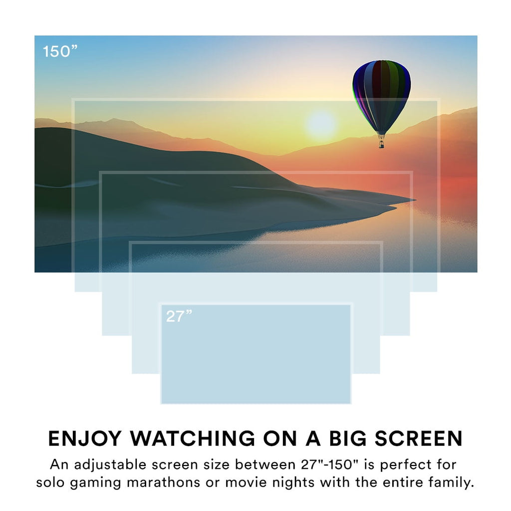 (Open Box) Core Innovations CJR720BLHD HD Portable LCD Home Theater Projector with Rechargeable Battery