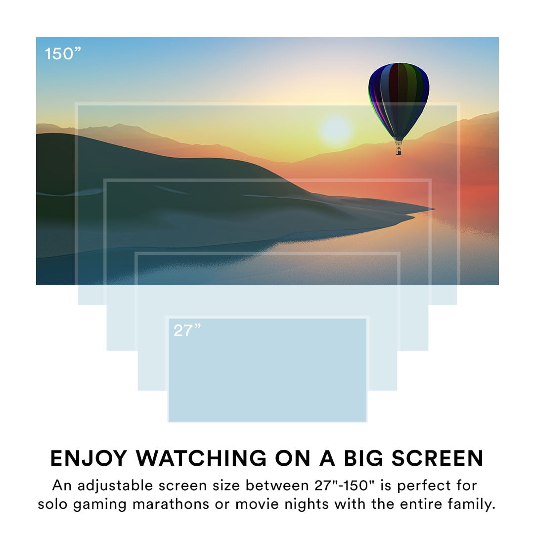 (Open Box) Core Innovations CJR720BLHD HD Portable LCD Home Theater Projector with Rechargeable Battery