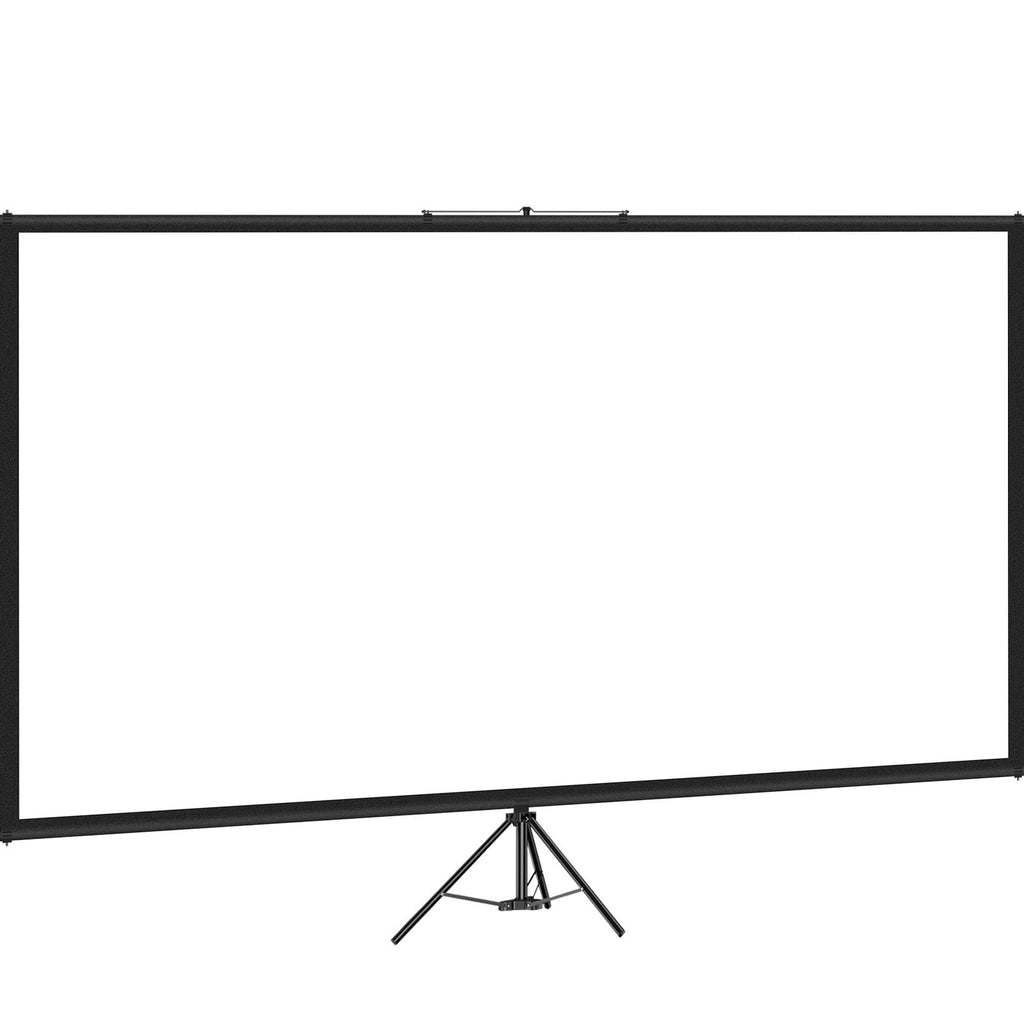 100 Inch 16:9 Projector Screen with Tripod Stand, 4K HD, convenient Height Adjustable