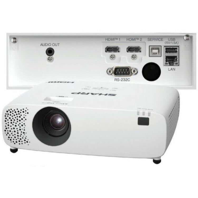 Sharp XP-E501U-W LCD Projector, 21:9, Ceiling Mountable, White