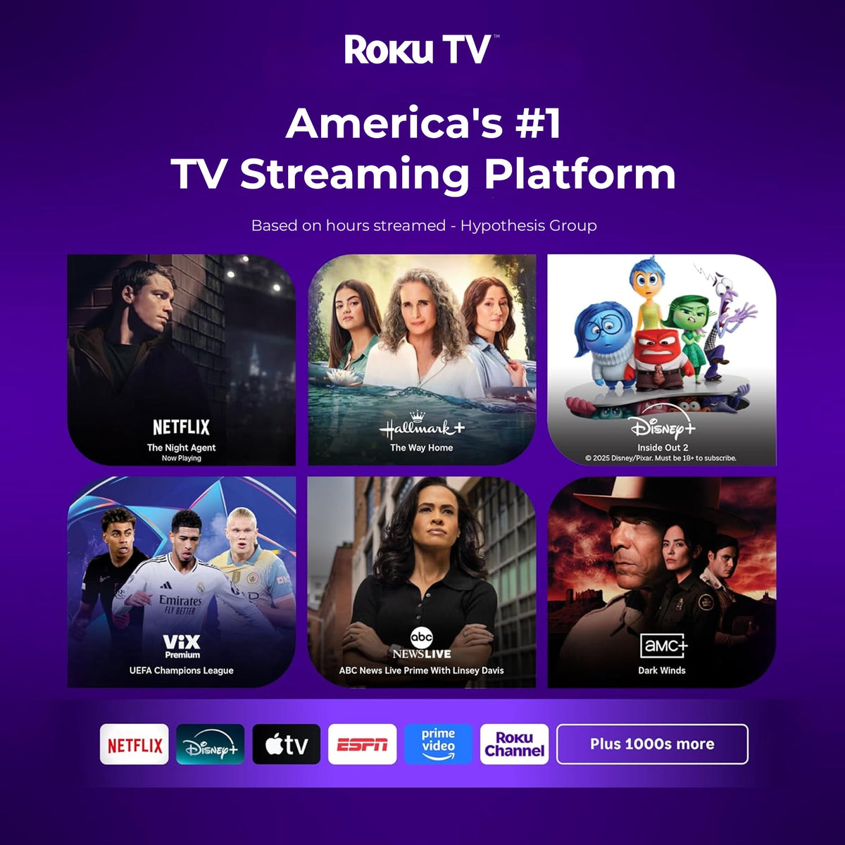ELEPHAS Roku TV Smart Projector with Wi-Fi and Bluetooth, Built-in Roku TV Streaming Experience, Dolby Audio, Portable Mini Smart Projector