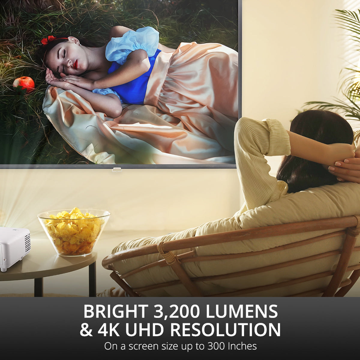 ViewSonic PX701-4K 4K UHD Projector 3200 Lumens 240Hz HDR Auto Keystone DLP
