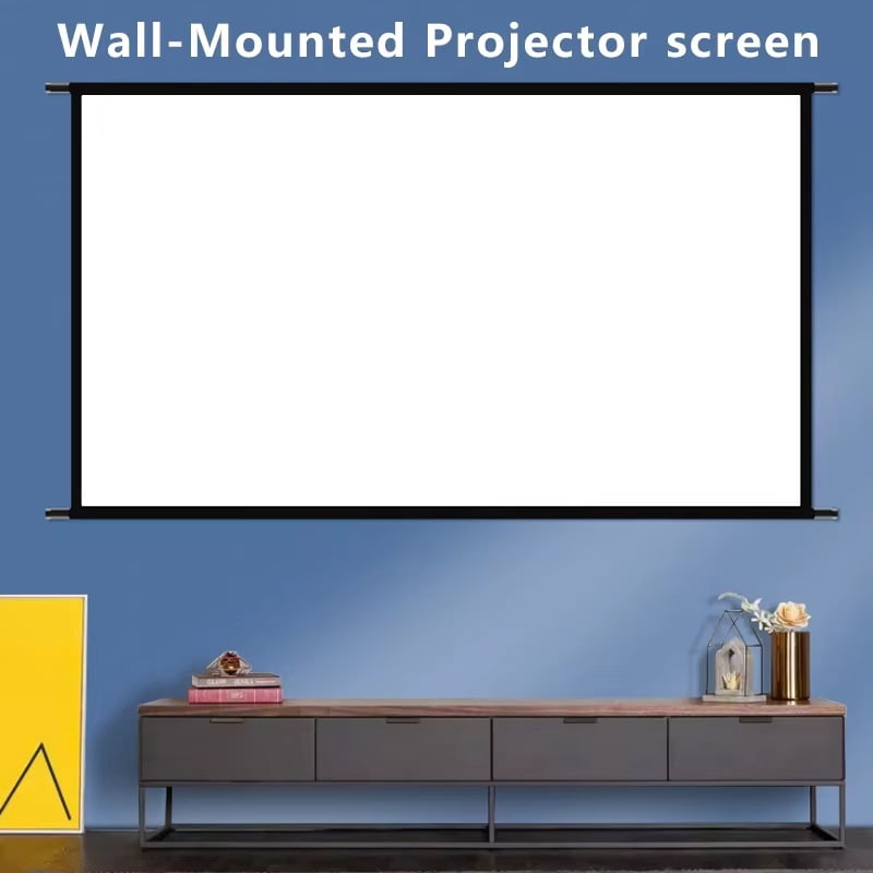 Toot shadow 100" Wall Mounted Projector Screen with Black Backing