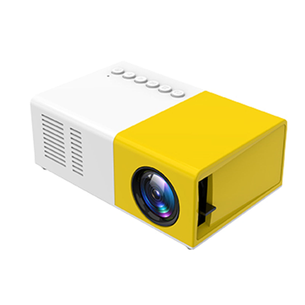 Nkmbld 4K Projector with WiFi and Bluetooth, Small Household Projector LED Portable Projector Supports HD 1080p Outdoor Mobile Power Supply