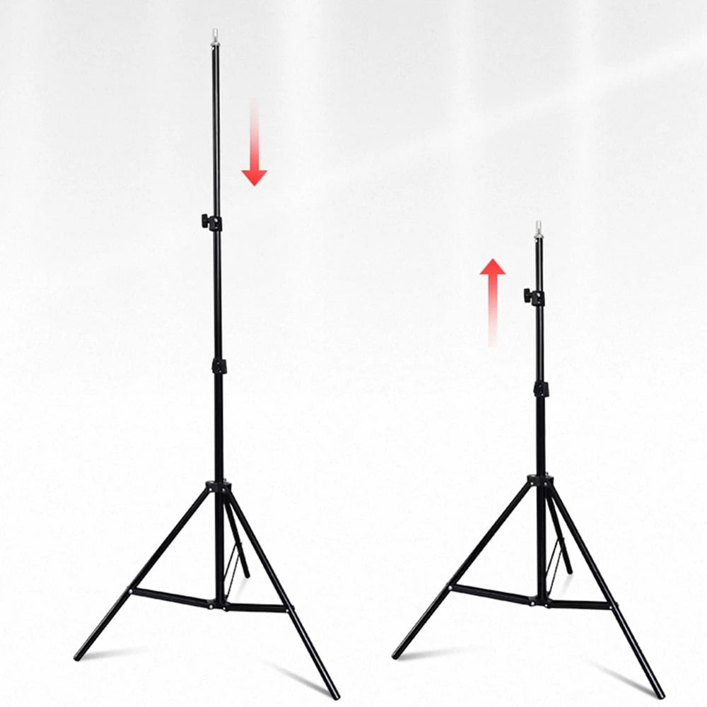 GAINVANE Projector Screen With Stand Foldable White Less Creases 100 inch Soft Double Sided Screen Home Theater Outdoor