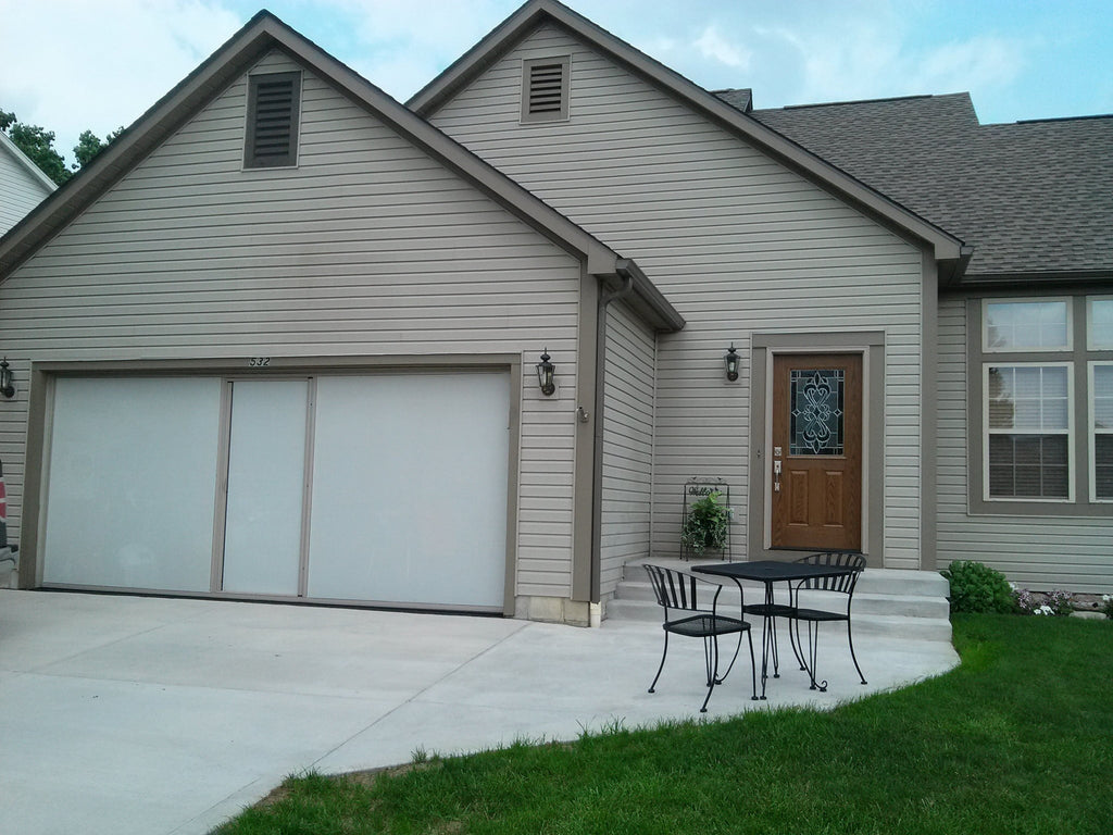 Lifestyle Screens Garage Door Screen 7'H with Standard Screen Material All Widths and All Colors 16'Wx7'H, Sandstone