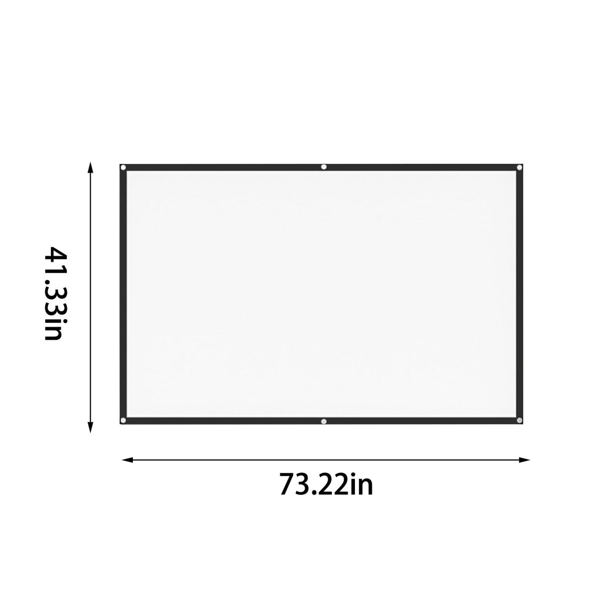 NSESSHome Projector Screen Movie Projector Screen 16:9 Foldable And Portable AntiCrease Indoor Outdoor Projection Double Sided Video Projector Screen For Home, Party,Camp
