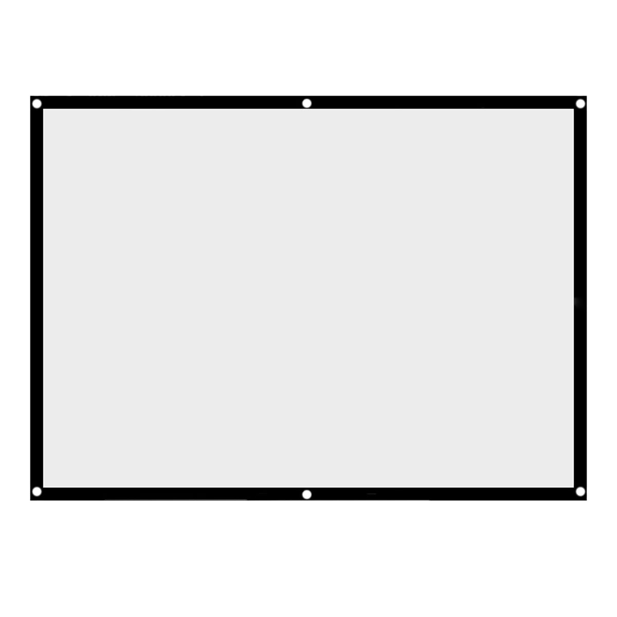 1pc Portable Foldable NOn Crease White Projector Curtain Projection Screen 4:3 (100inch)