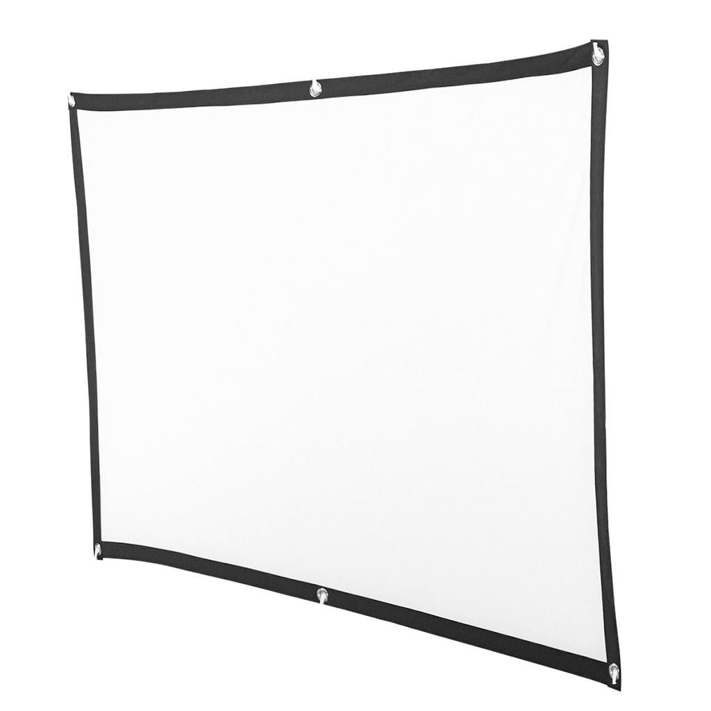 LeeQinersw 60'' Soft Projector Screen Film Home Cinema Movie Screen Projection 16:9 New 60inch