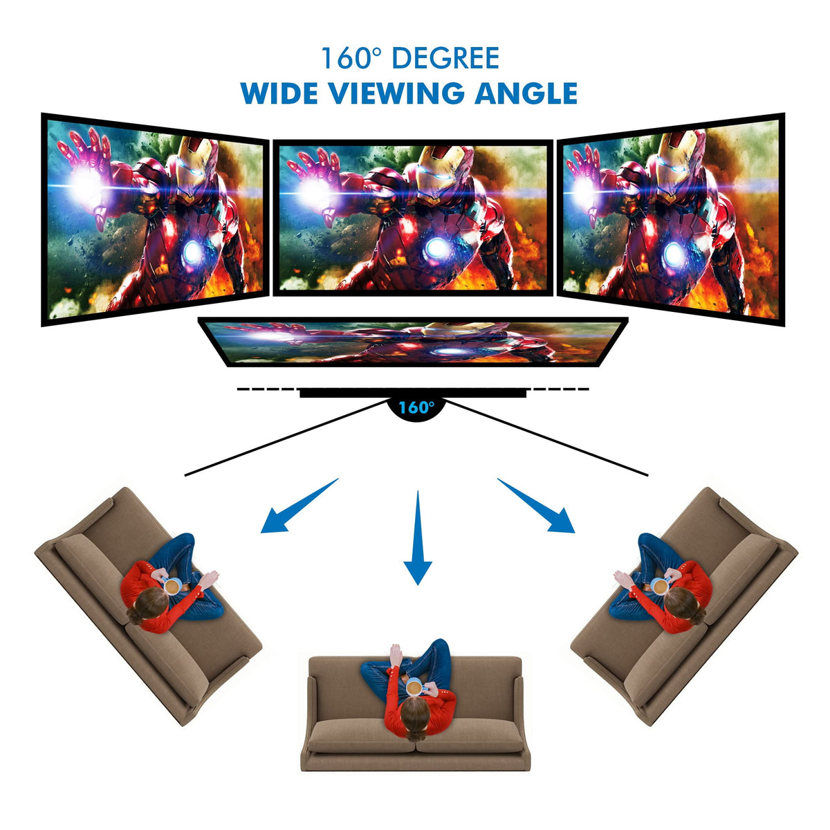 Pyle Projector Screen with Stand - 120" 16:9 HD 4K Portable Lightweight Freestanding Foldable Outdoor Movie Projection Display with Frame for Home Theater