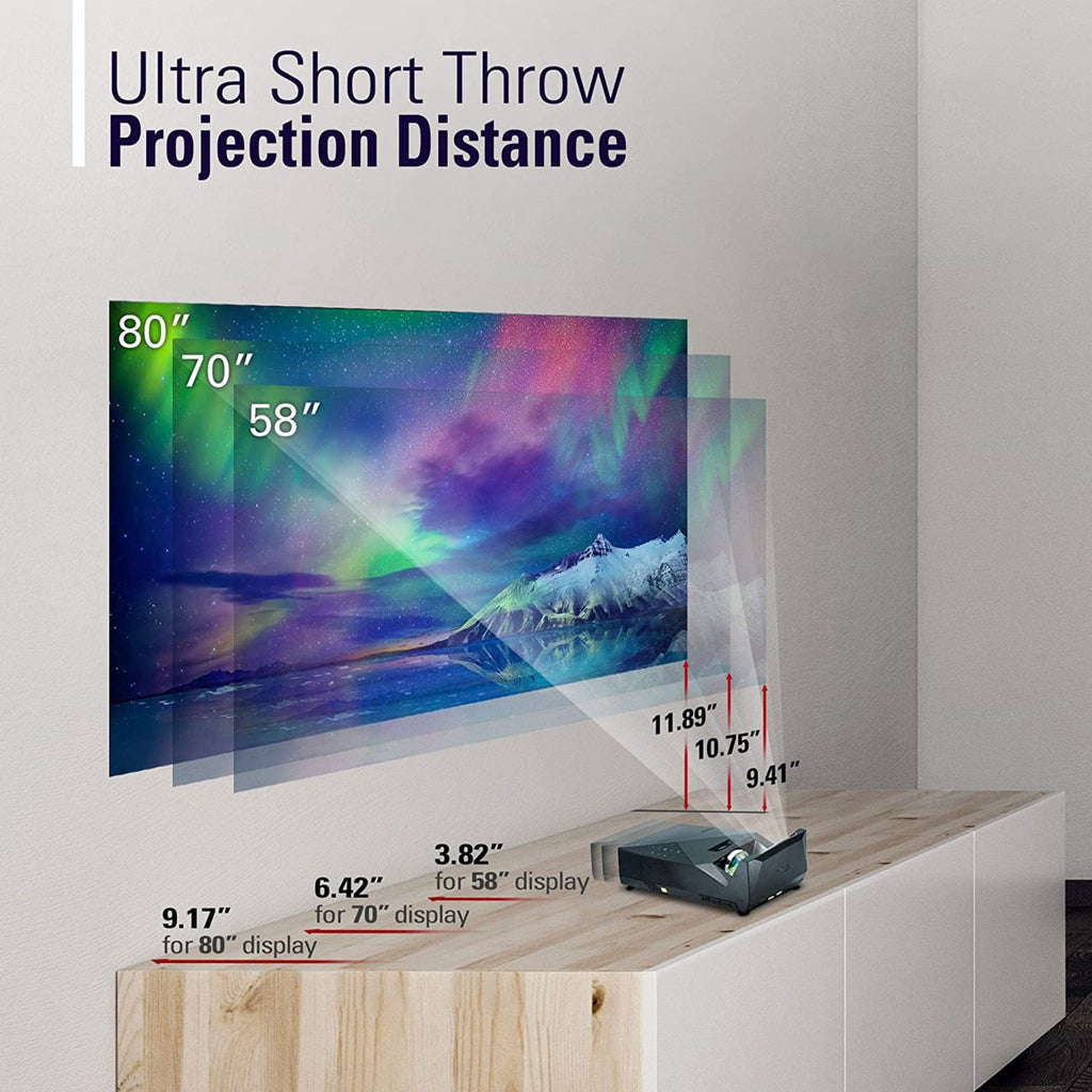 Elite Projector MosicGO Sport - DLP projector - RGB LED - portable - 1000 ANSI lumens - Full HD (1920 x 1080) - 1080p - ultra short-throw lens