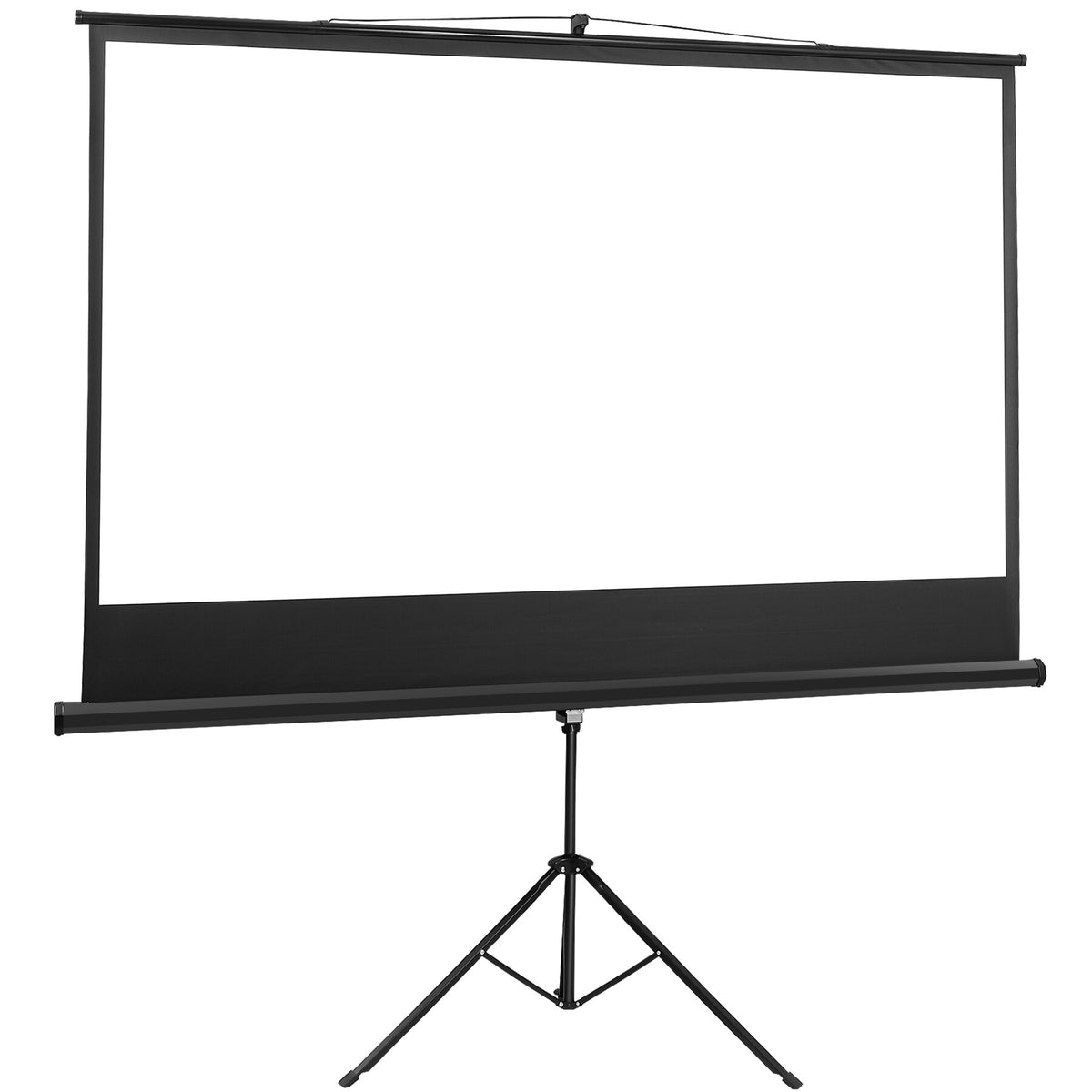HomGarden Projector Screen with Tripod Stand, 84-in 16:9 HD Screen for Infoor Outdoor Home Theater Office, Black