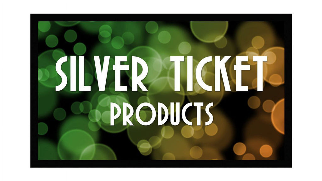 Silver Ticket Products Wall Mount 120 Inch Projector Screen, White