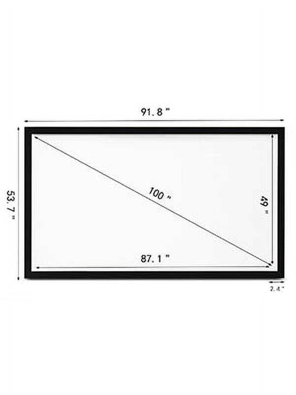 VEVOR Big 155" Diagonal 16:9 HD Projector Screen Home Theater Outdoor Use