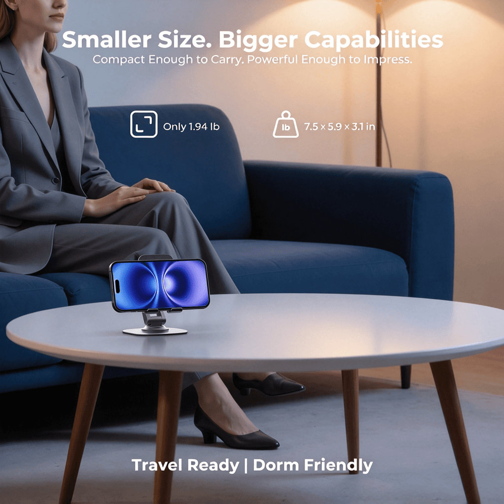 AI Smart Mini Projector with WiFi & Bluetooth, Auto Focus & Keystone FHD 4K Support Projector, Compatible with Netflix YouTube, Dolby Audio Home Theater for Outdoor Movie Night & Bedroom Cinema