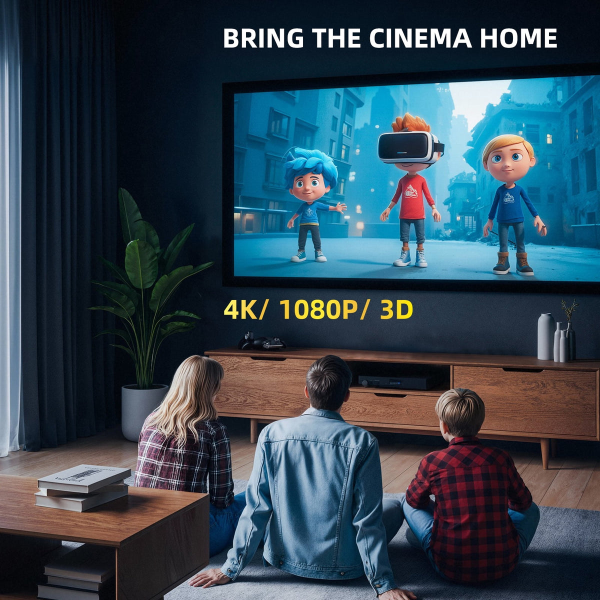 120 inch Projector Screen 16:9 Foldable Anti-Crease Portable Projector Movies Screens for Home Theater Outdoor Indoor Support Double Sided Projection