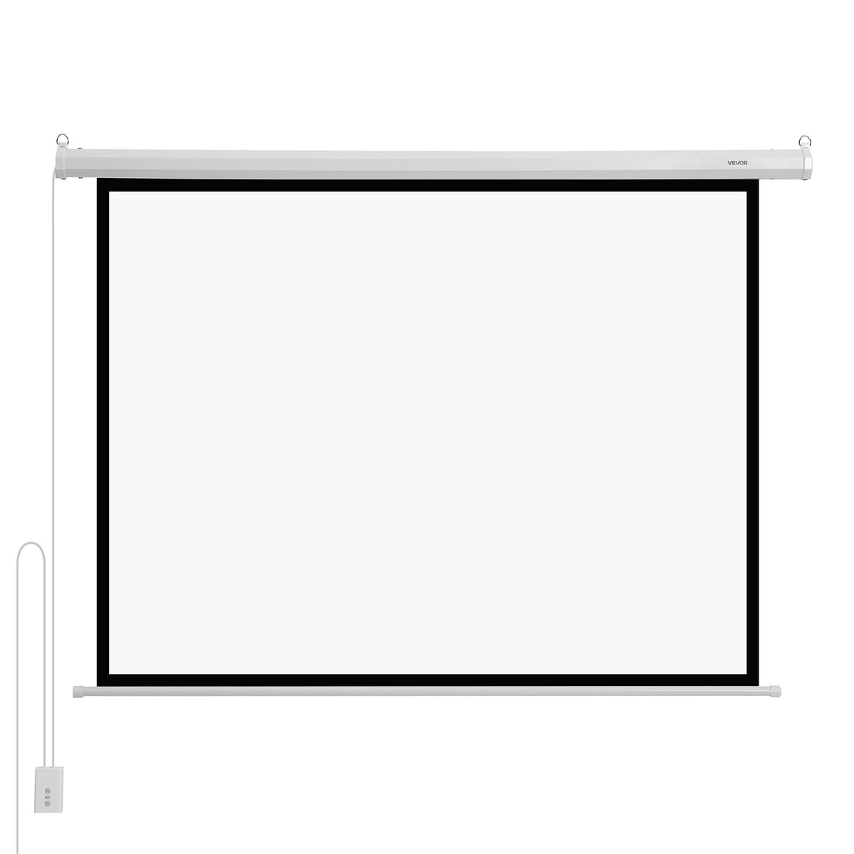 VEVOR Motorized Projector Screen, 72 inch 4:3 1080 HD Electric Projection Screen, Wall Mounted Projection Dispaly Projector with Remote Control, Automatic Movie Screen for Family Home Office Theater