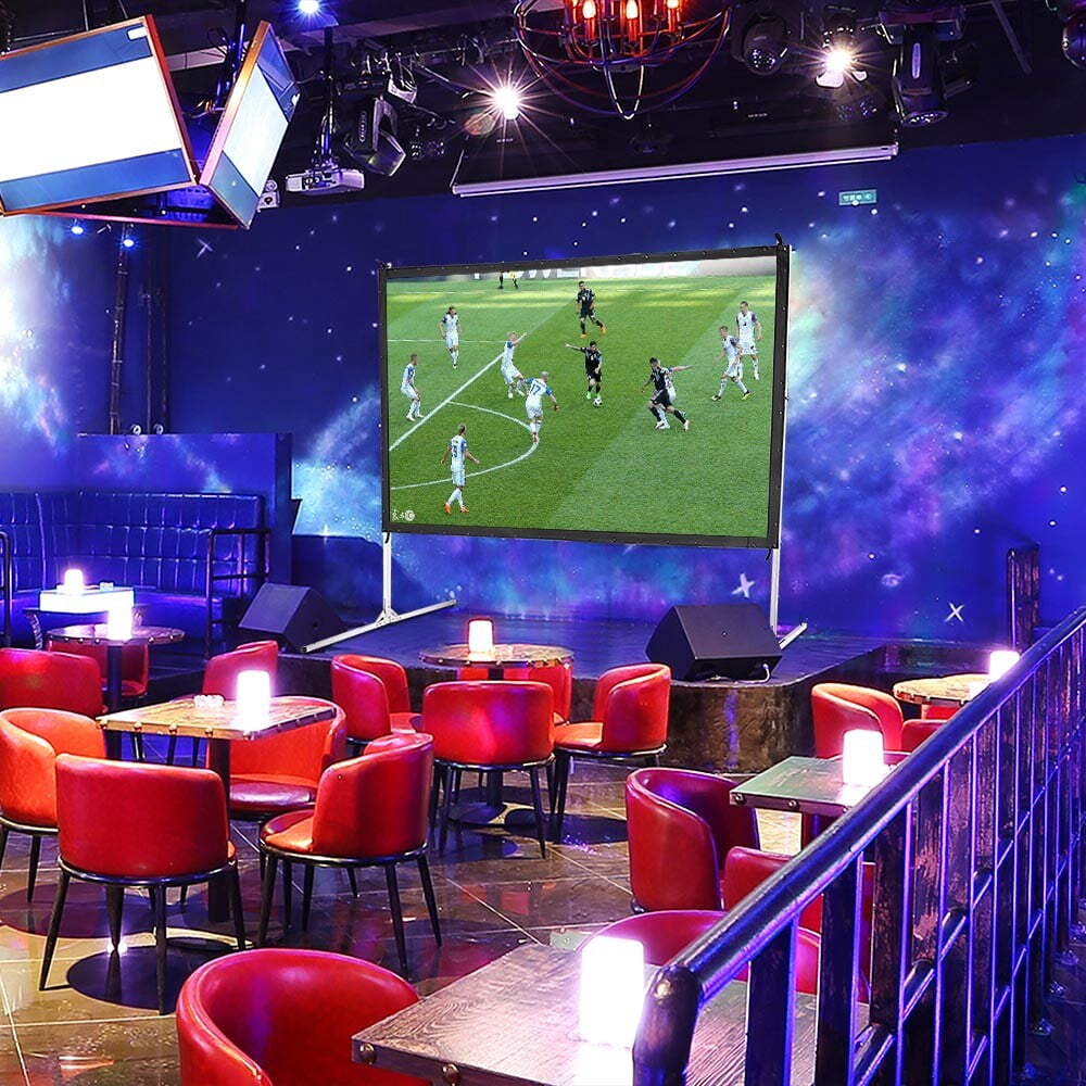 Yescom 60" Pull Up Portable Floor Projector Screen 48"x36" 1.3 Gain 4:3 HD Aluminum Case for Event