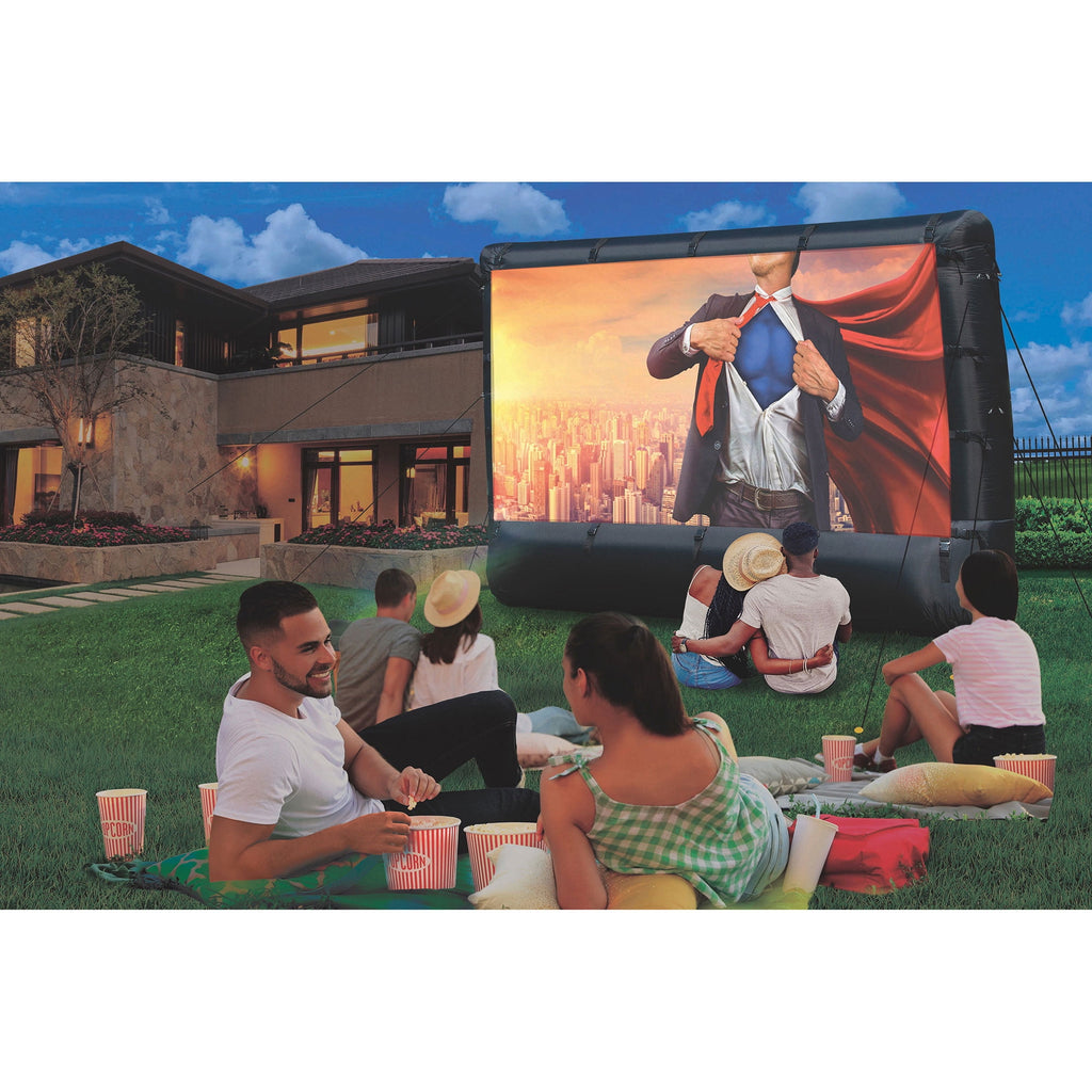 Airflowz 9.5' Inflatable Widescreen Movie Screen w/Blower & Carry Bag