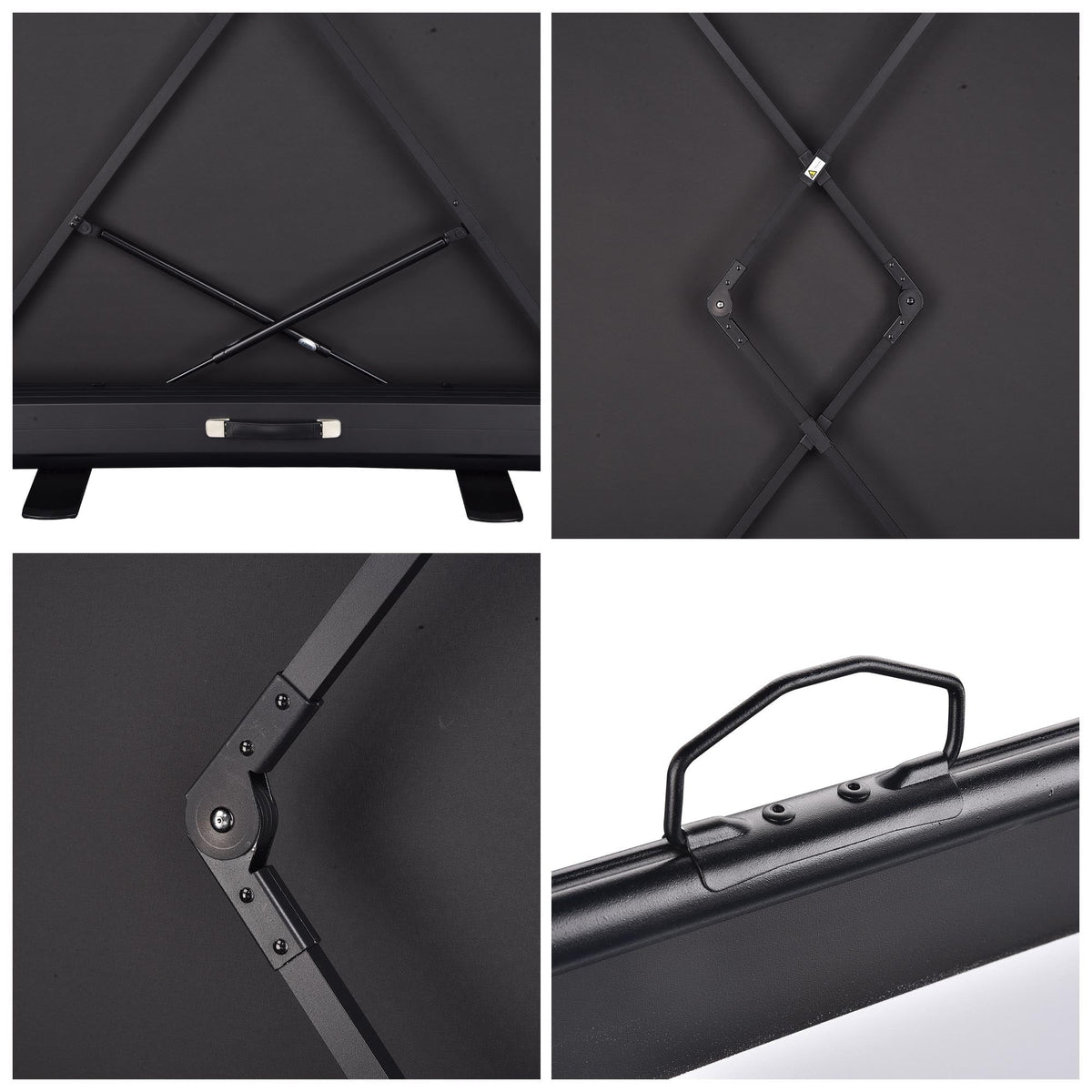 Yescom 60" Pull Up Portable Floor Projector Screen 48"x36" 1.3 Gain 4:3 HD Aluminum Case for Event