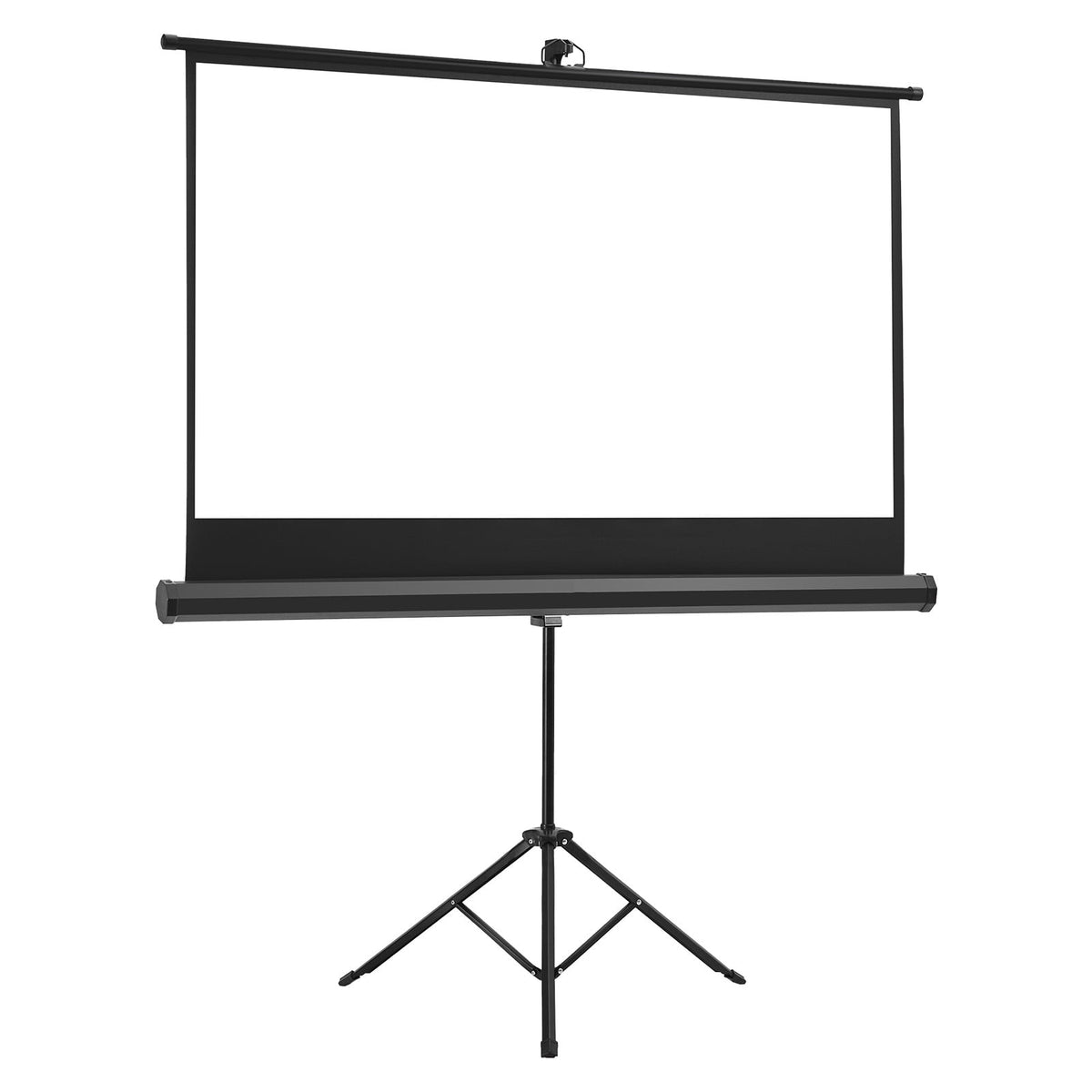 KFFKFF Portable 60-Inch Projector Screen with Stand, 16:9 HD Display, 160° Viewing Angle, Wrinkle-Resistant Design, Includes Tripod and Carry Bag for Indoor and Outdoor Use
