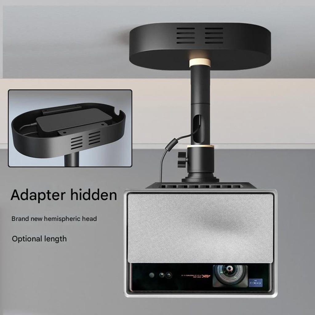 PatungKu Metal Projectors Ceiling Mount 1/4 Thread Wide Compatibility Retractable Arms and Multiple Adjustment Projectors Stand