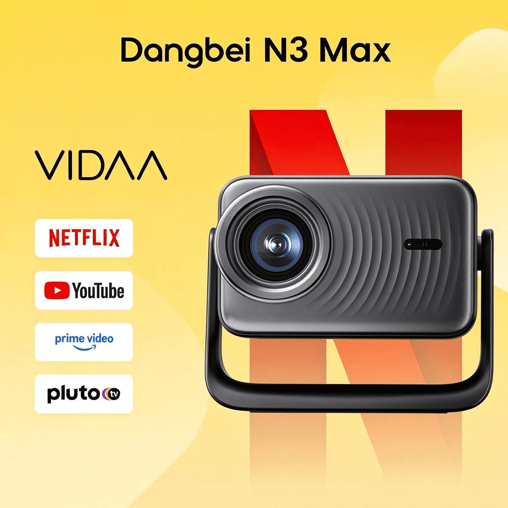 Dangbei N2 mini 1080P Projector with Wifi and Bluetooth, Netflix Officially Licensed, Dolby Audio, Auto Keystone Correction