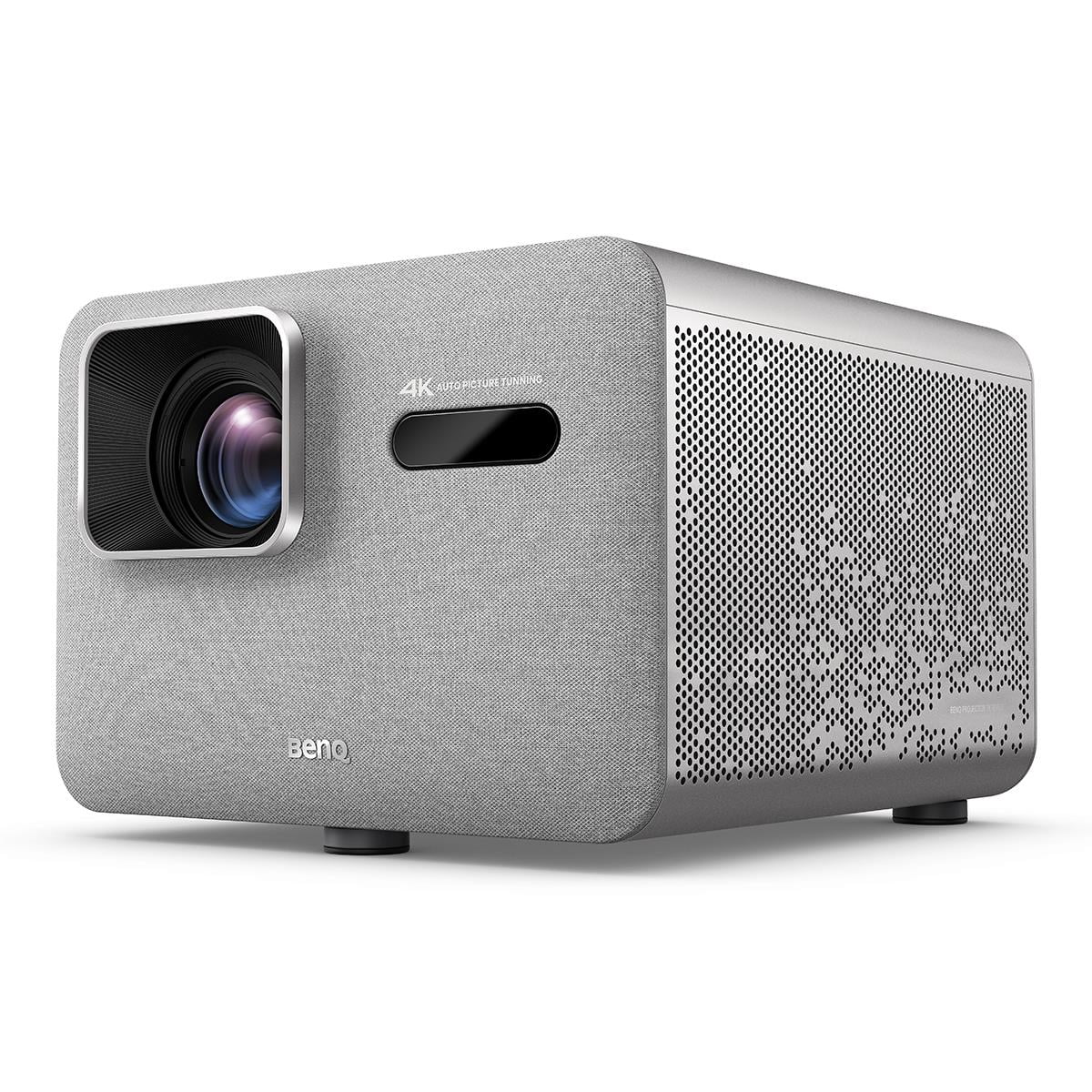 BenQ TK705i 4K Ultra HD HDR LED DLP Smart Home Theater Projector, Silver WITH BENQ DESKTOP PROJECTOR STAND AND BENQ CARRY CASE BAG