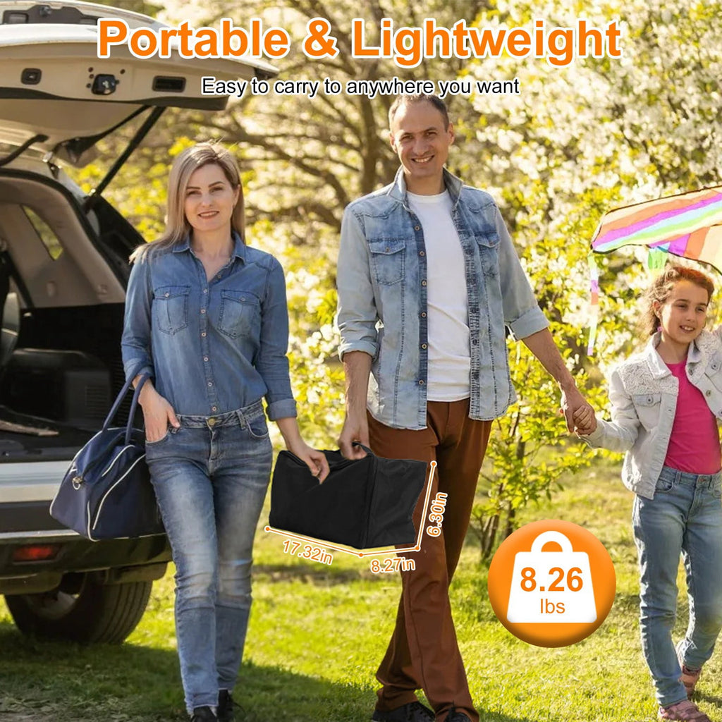 100" Portable Projector Screen with Stand 16:9 4K HD Rear Front Wrinkle-Free Movie Projector Screen with Carry Bag for Home Theater Backyard Movie Night Indoor Outdoor