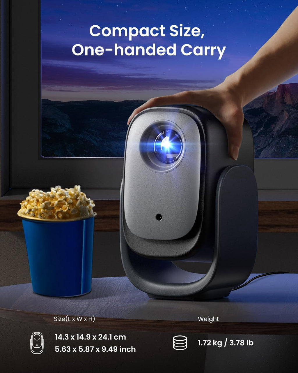 Dangbei N2 mini 1080P Projector with Wifi and Bluetooth, Netflix Officially Licensed, Dolby Audio, Auto Keystone Correction