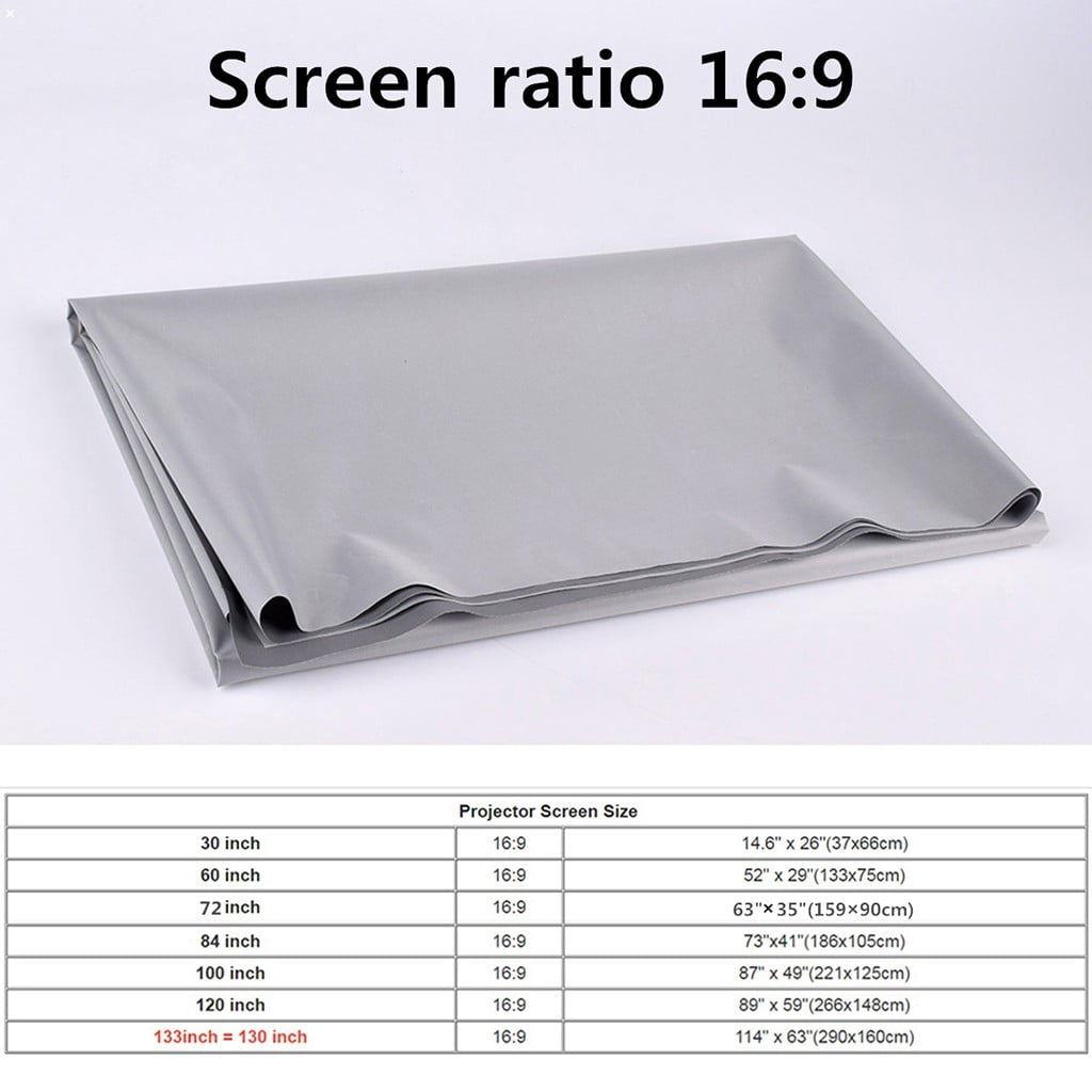 VANLOFE 16:9 Ultra HD Ambient Light Rejecting Projector Screen Portable Video Screen