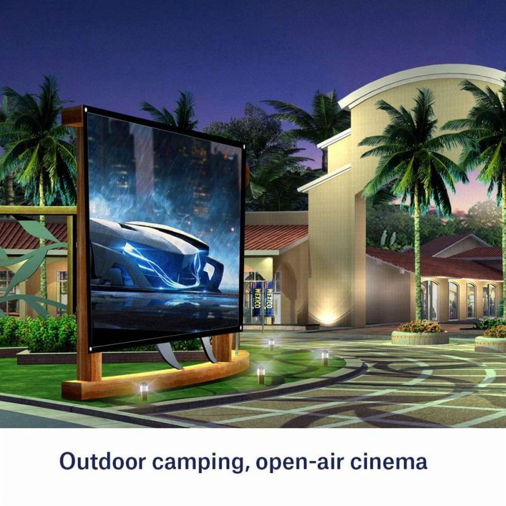 Projector Screen 72 inch 16:9 HD Foldable Anti-Crease Portable Projection Movies Screen for Home Theater Outdoor Indoor