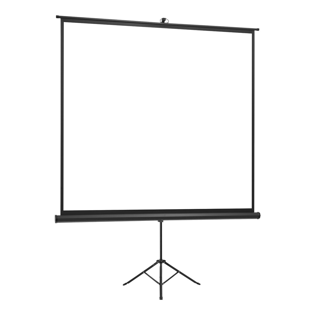 KFFKFF Portable Projector Screen with Stand, 70 x 70 Inch, 160° Viewing Angle, Indoor and Outdoor Use, 1:1 4K HD Projection Screen with Tripod and Carrying Bag, Ideal for Movies, Home Theater