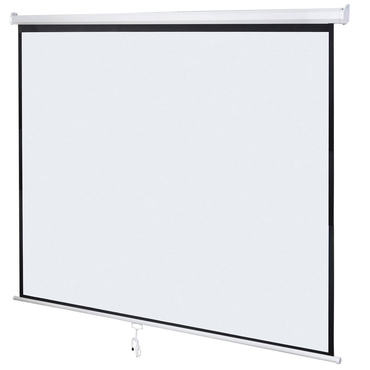 ZENSTYLE 119" Manual Pull Down Projector Screen 84 x 84" 1:1 HD Home Portable Theater