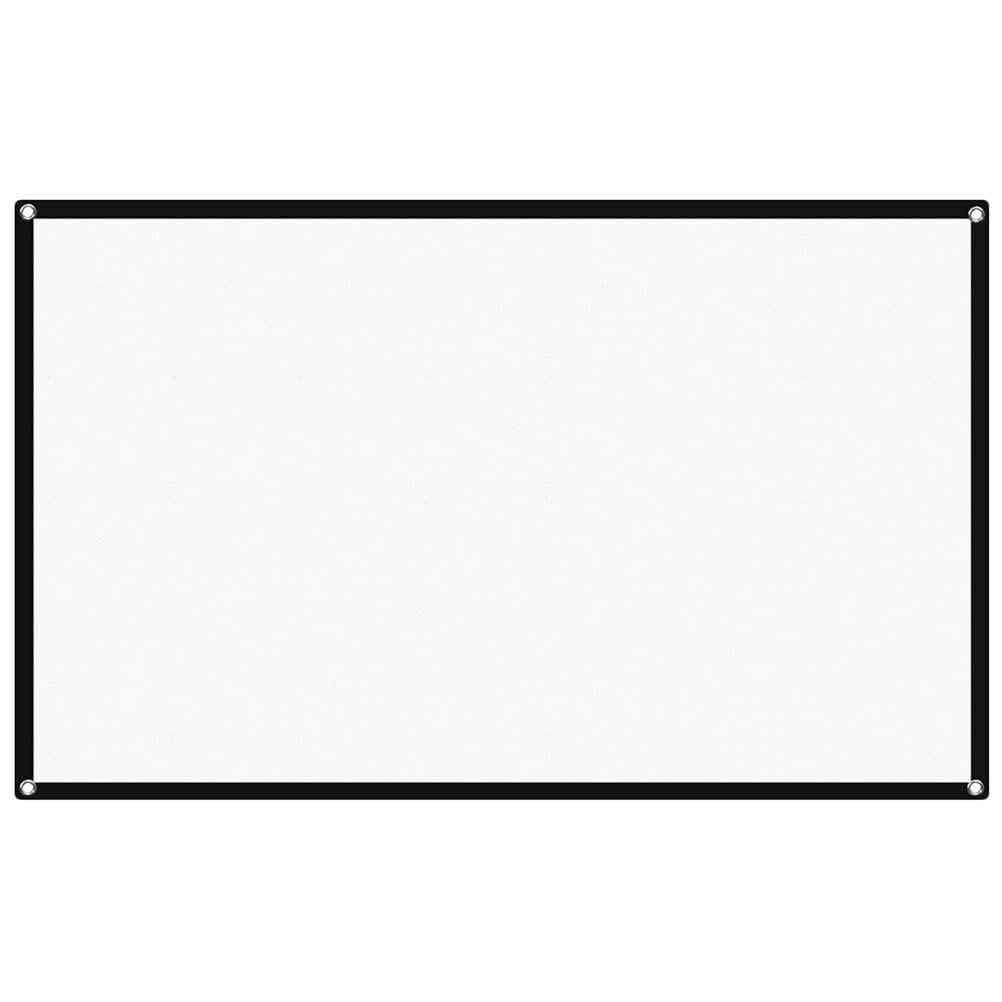 unbranded Mini Projector Screen Projection Screen Office 133X75X0.2CM White