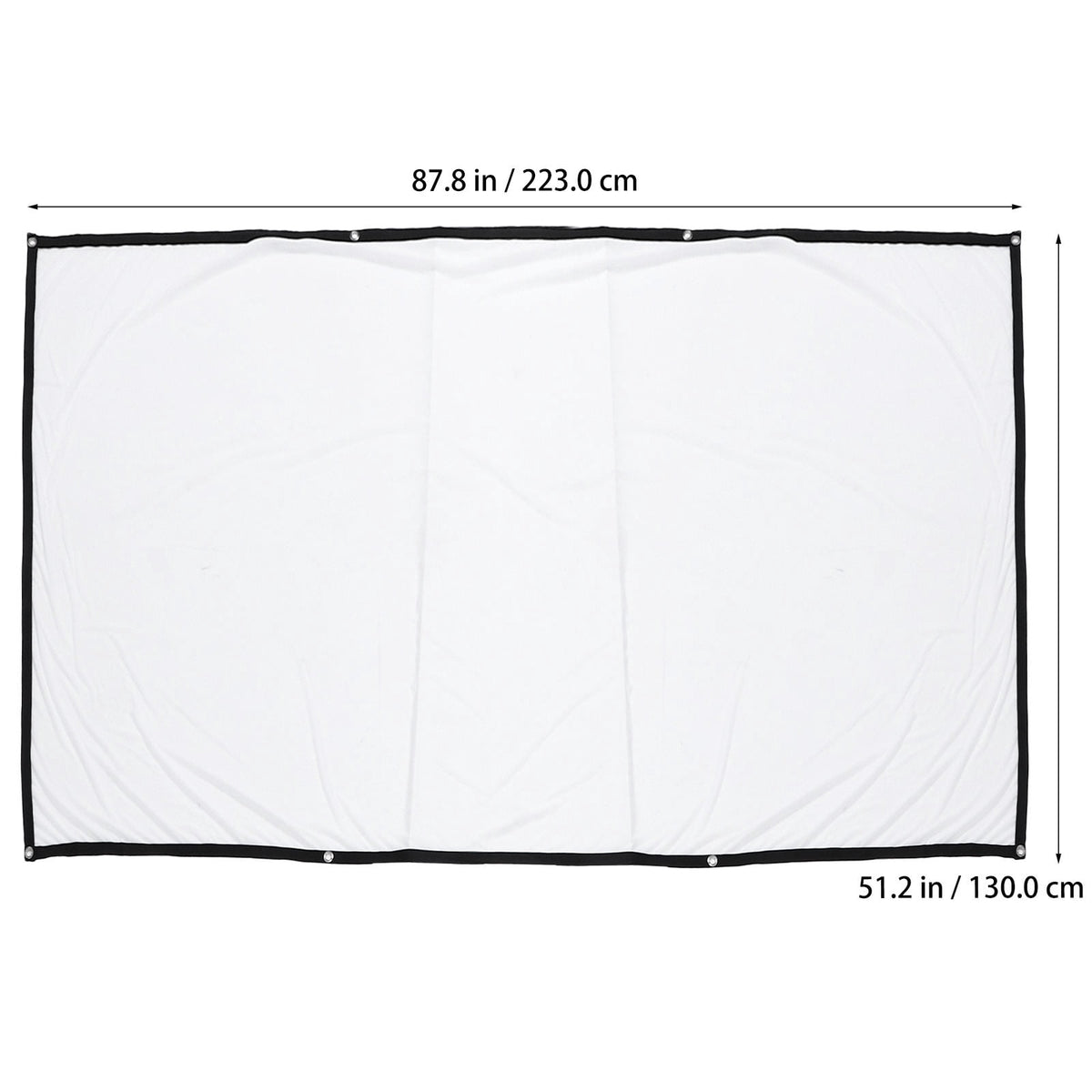 FELTECHELECTR 1Pc White Projector Screen Cloth For Home Theater And Business 100 Inches