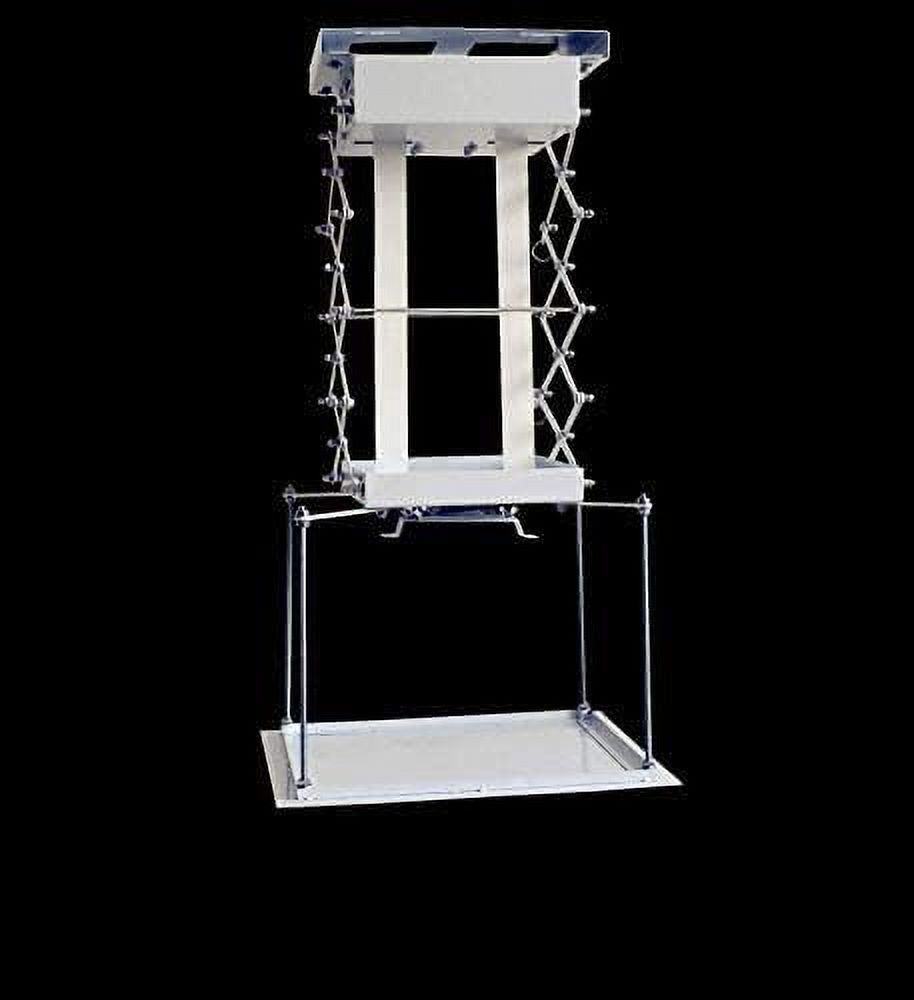 EQCOTWEA 59" Electric Lift Ceiling Projector Bracket Motorized Mount Hanger Lift with Remote Control