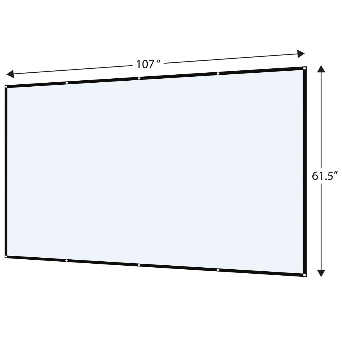 onn 120 in 16:9 Portable Indoor/Outdoor Wall-Mounted Theater Projection Screen