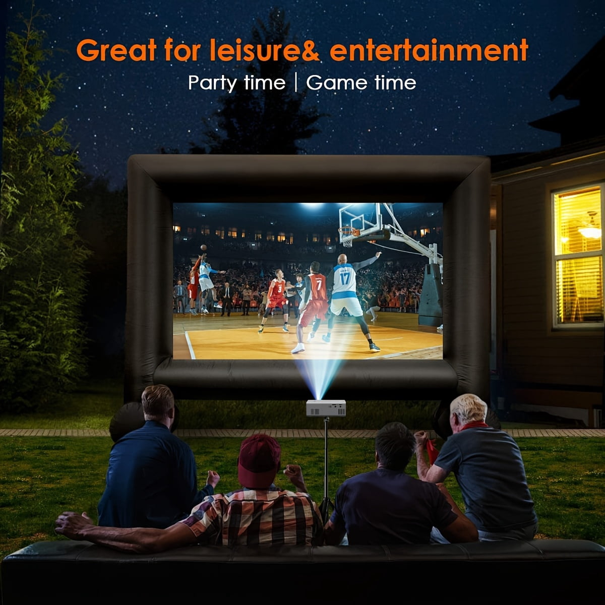 Mini Portable Projector Portable Video Projector with Full HD 4K Support, 720P Local, Smart Tv-Like LCD Display, Compatible with Smartphones/Tablets/Laptops, USB, for Theater, Gaming, Movies