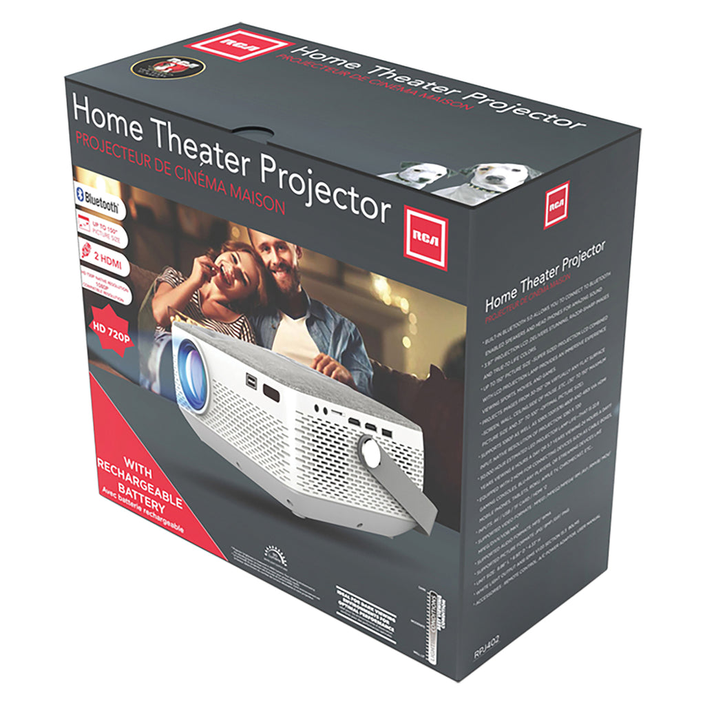 RCA 720P BLUETOOTH PROJECTOR WITH RECHARGABLE BATTERY
