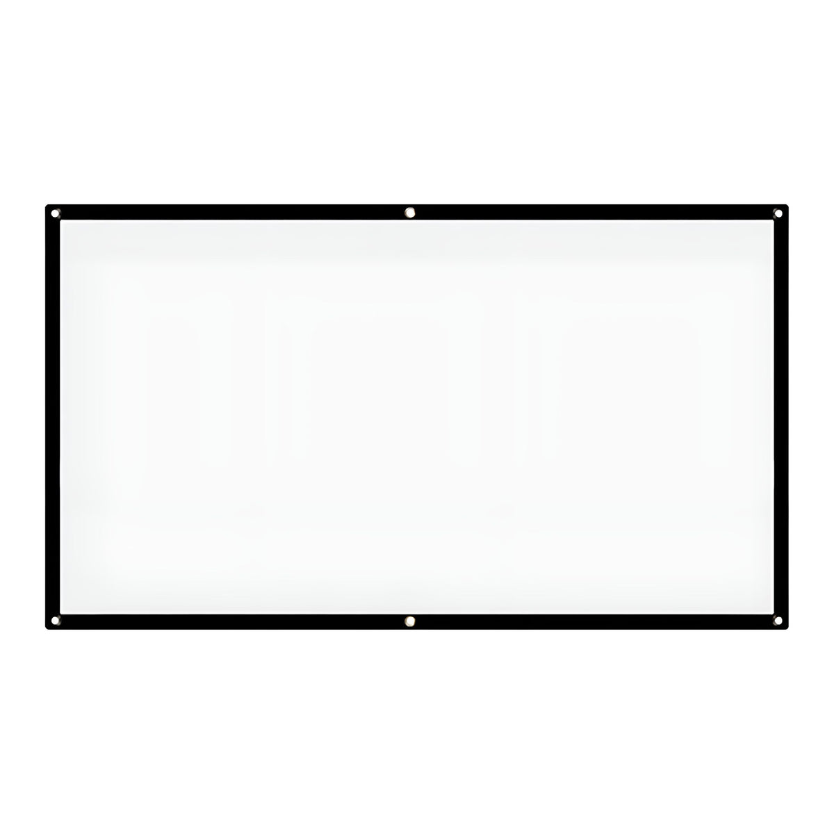 GJX Wall Mount 52 Inch Projector Screen, White & Black