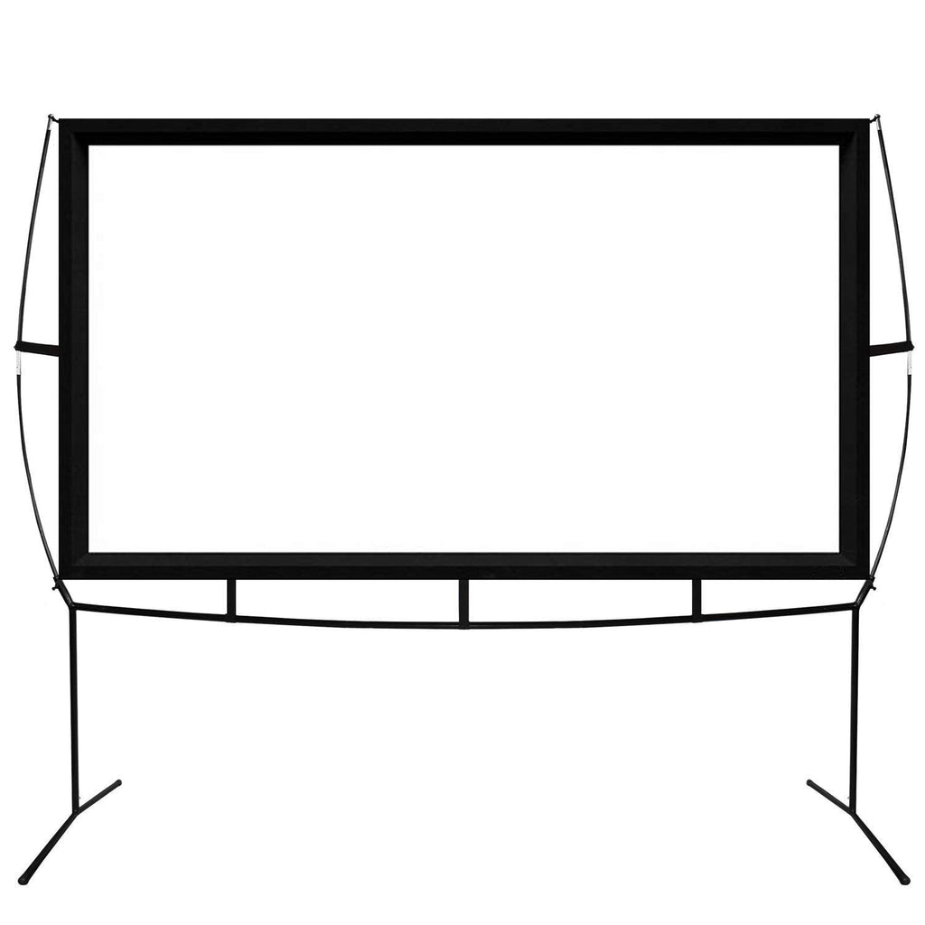 Khomo Gear Jumbo 120 inch 16:9 Portable Outdoor and Indoor Theater Projector Screen with Stand Legs